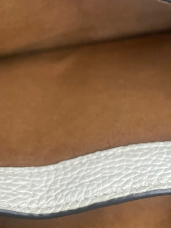 Coach Georgie Cream Pebbled Leather Crossbody with Gold Hardware - Picture 7 of 8